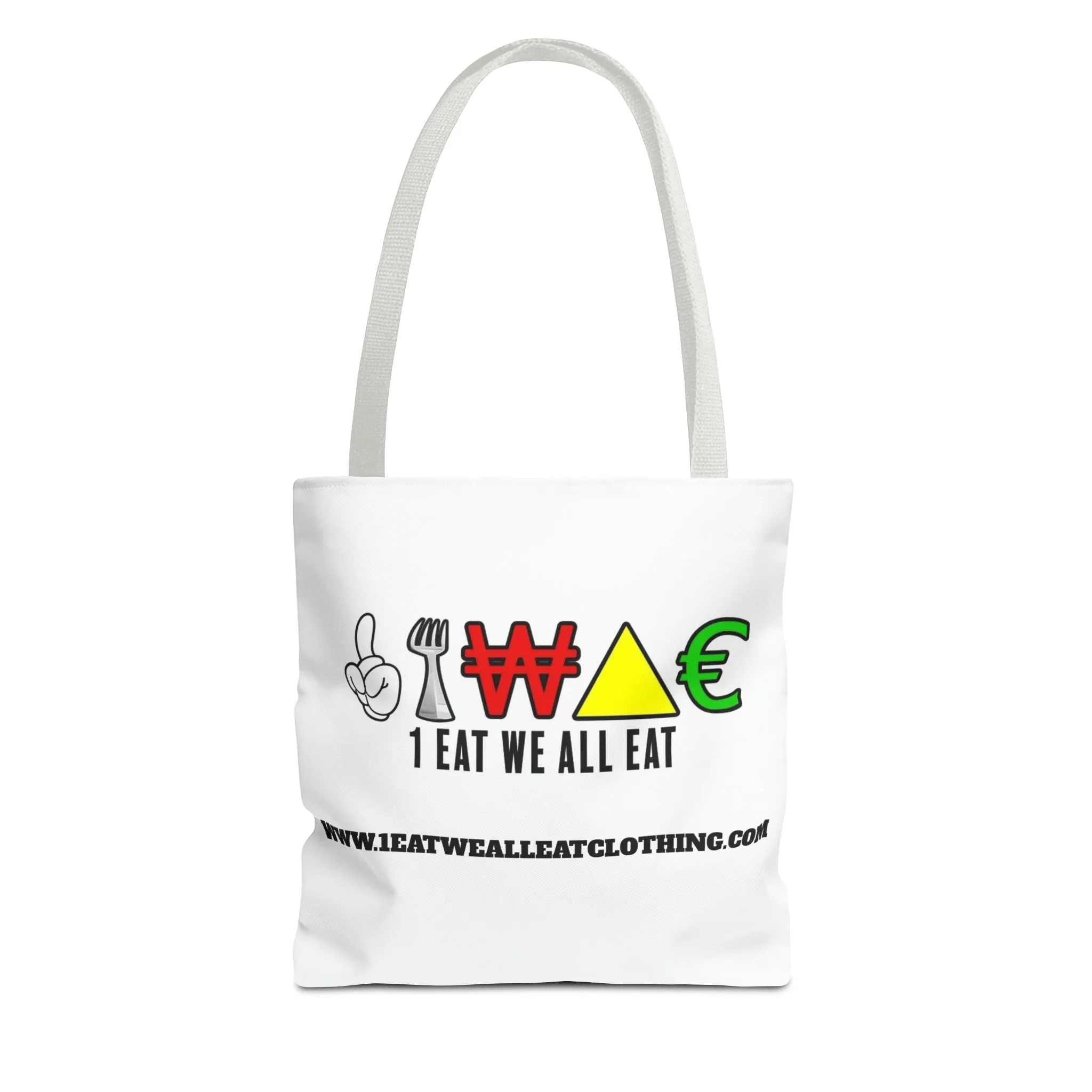 1 Eat We All Eat Unisex Tote Bag (AOP)