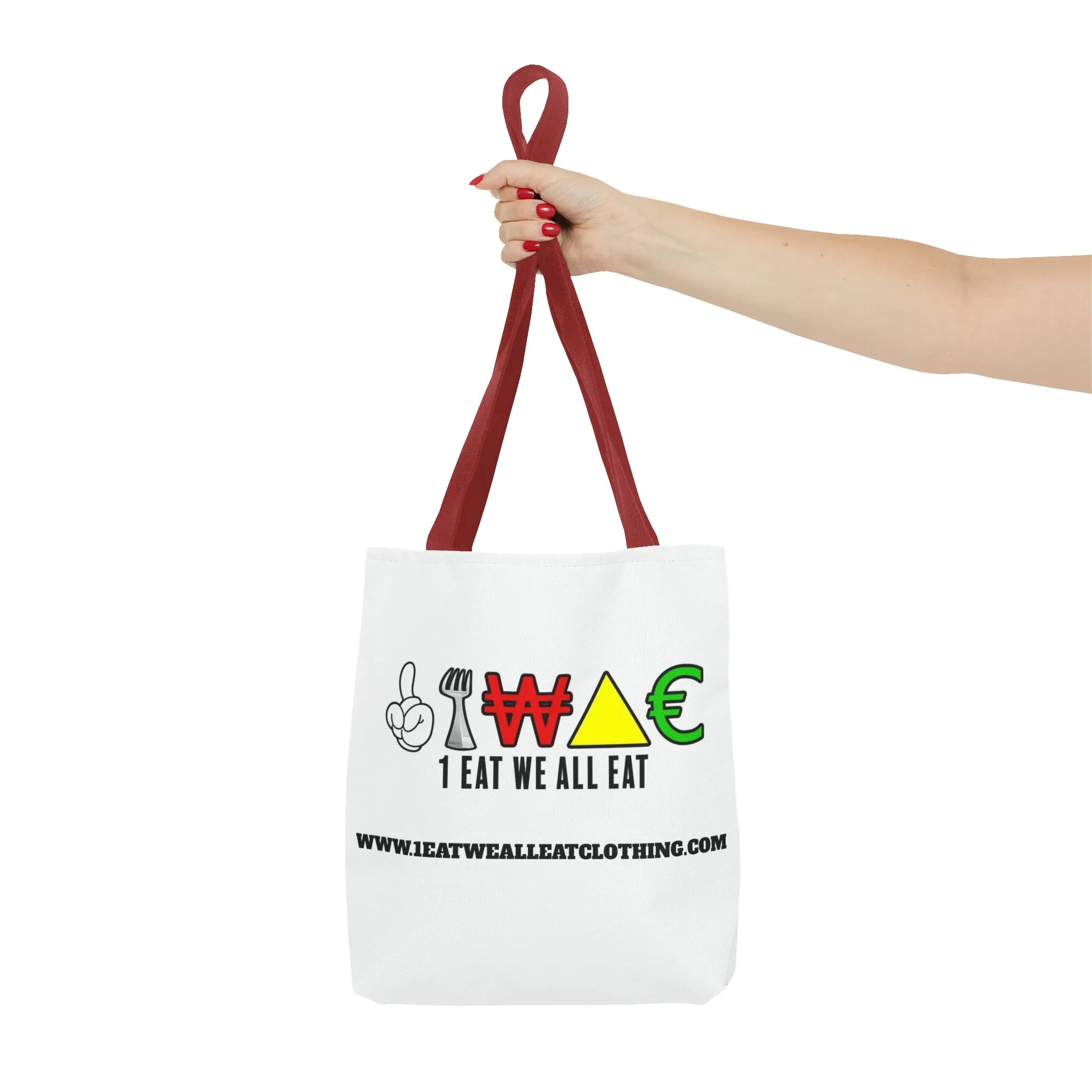 1 Eat We All Eat Unisex Tote Bag (AOP)