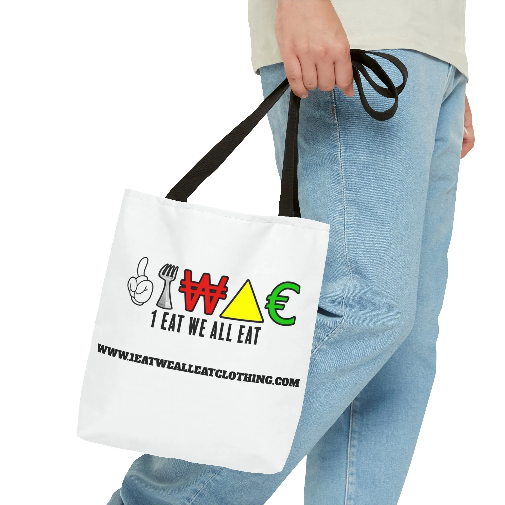 1 Eat We All Eat Unisex Tote Bag (AOP)