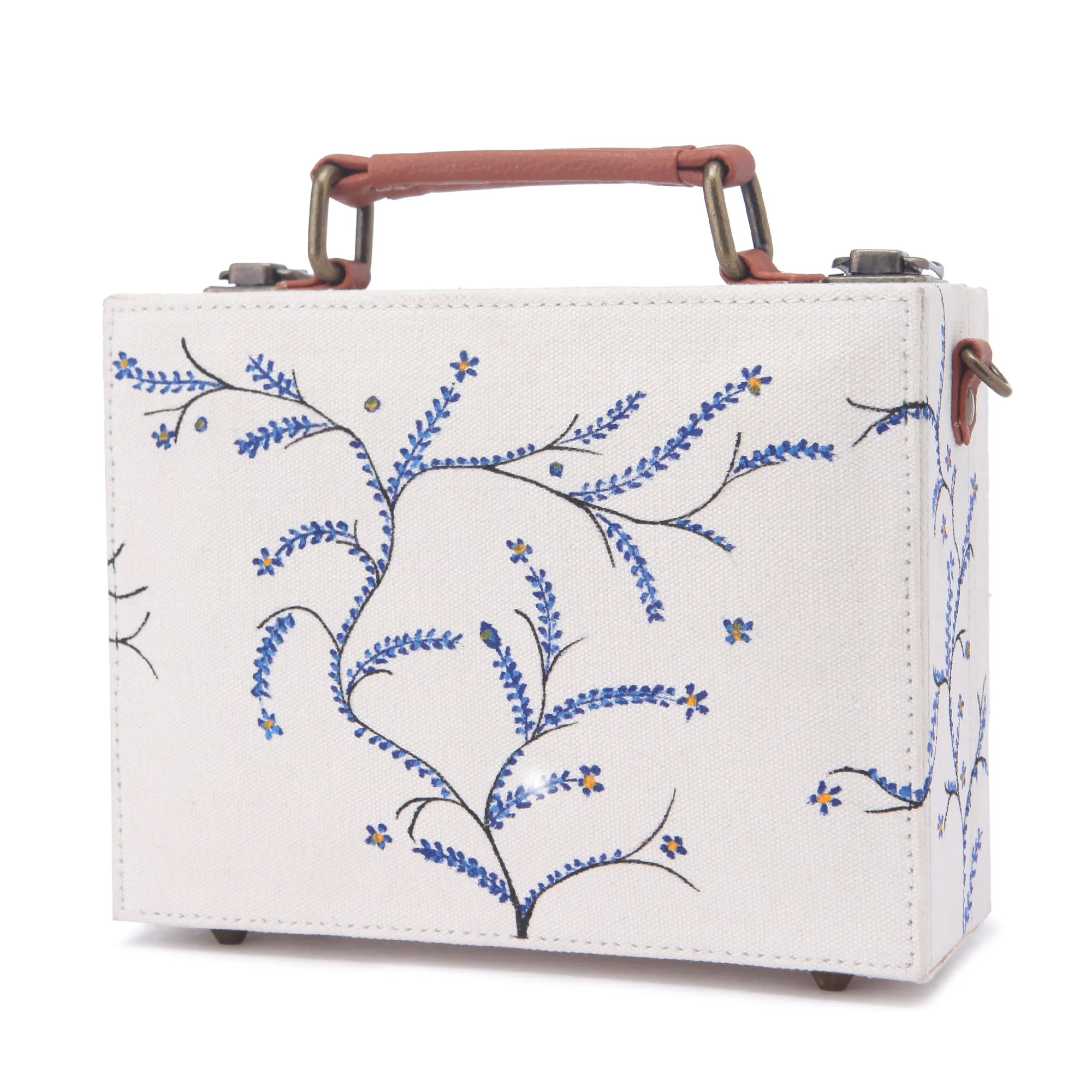 Abstract Hand-Painted Sling Bag for women