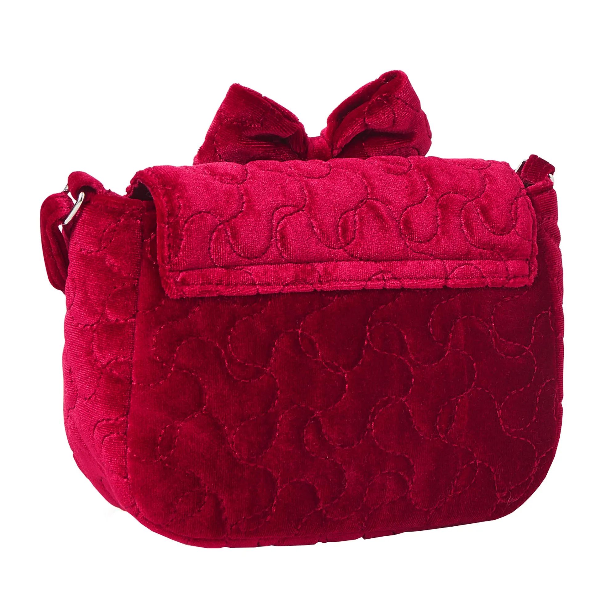 Accessorize London Girl's Quilted Velvet Bag