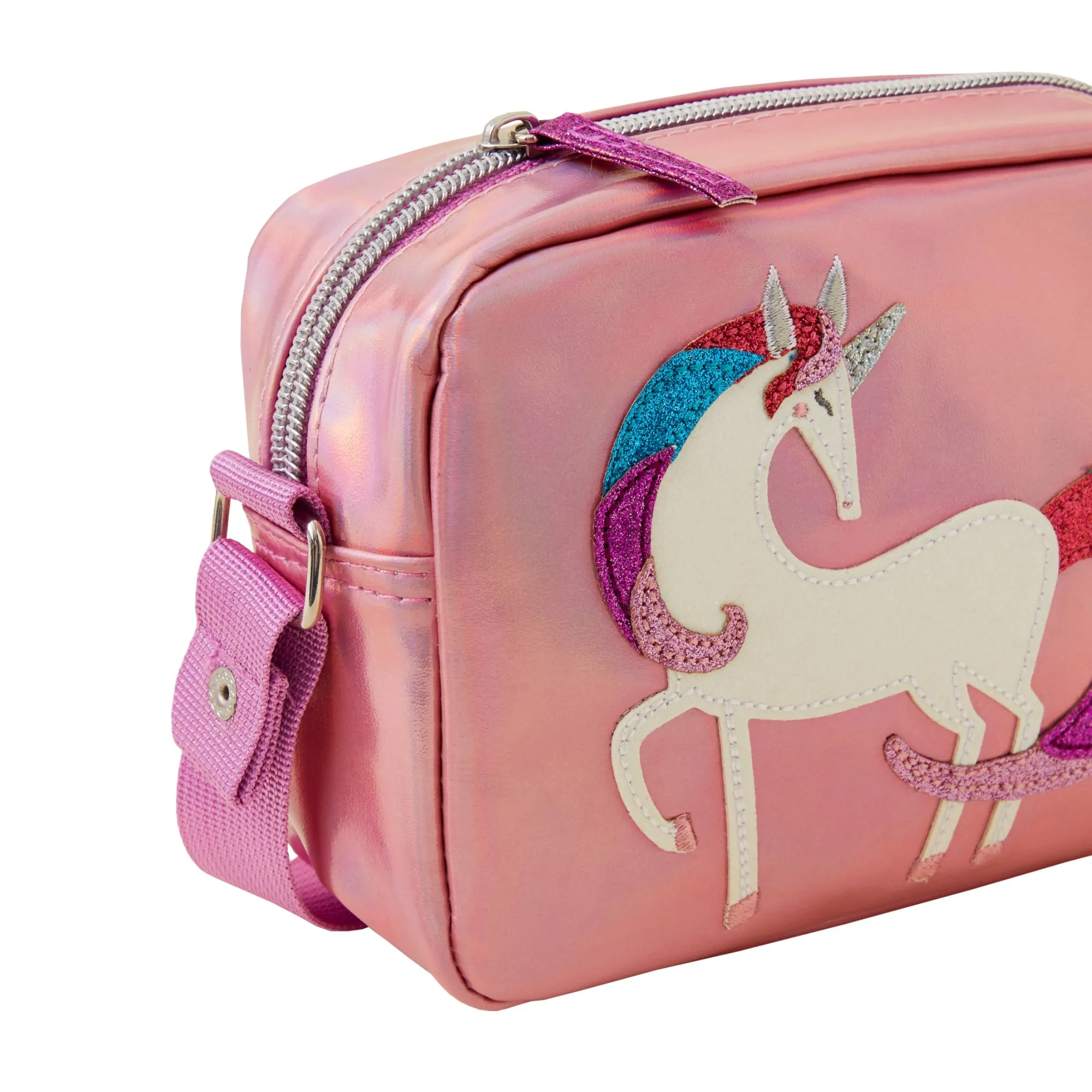 Accessorize London Pink Unicorn Camera Bag