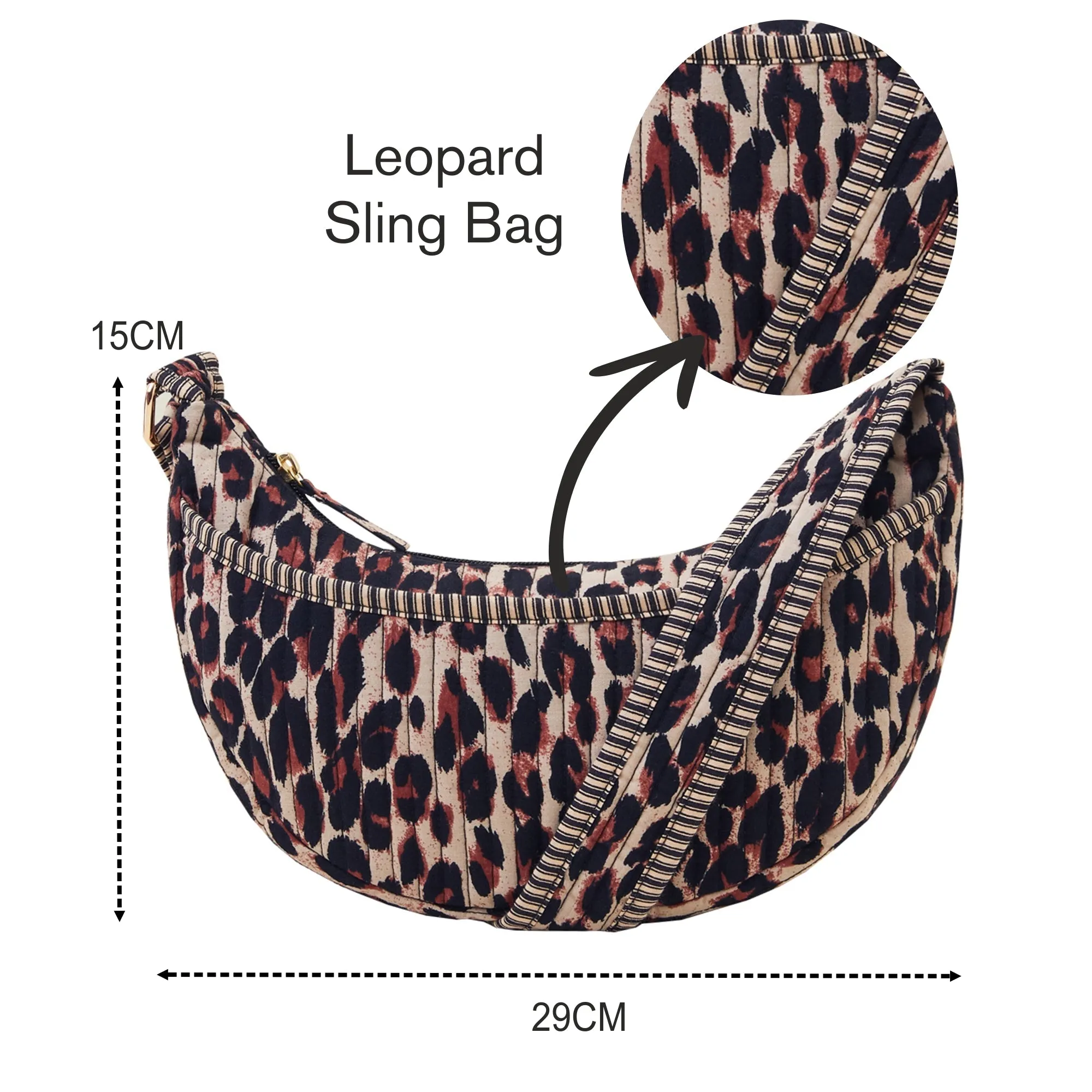 Accessorize London Women's Leopard Print Sling Bag