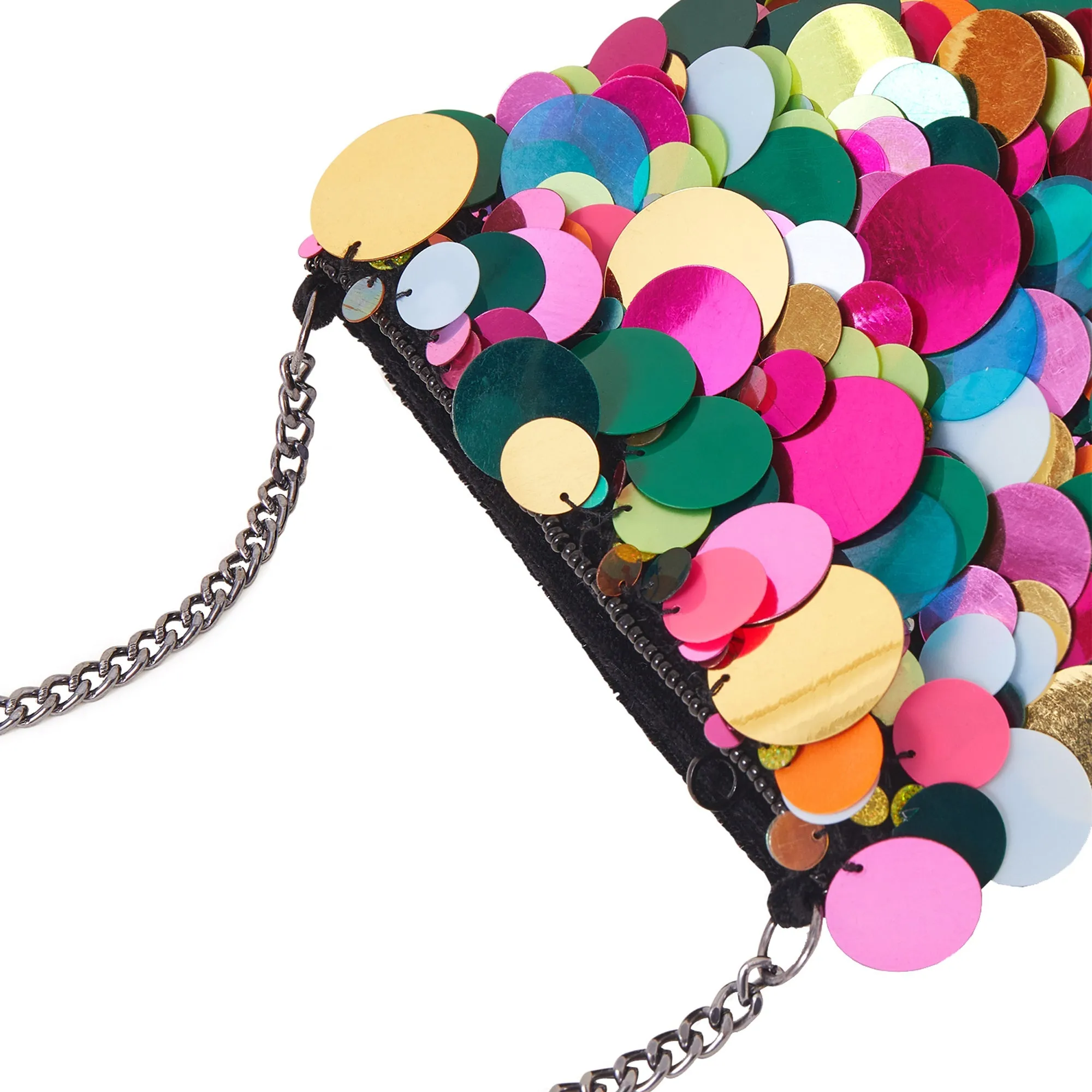 Accessorize London Women's Multi Sequin Phone Cross-Body Bag