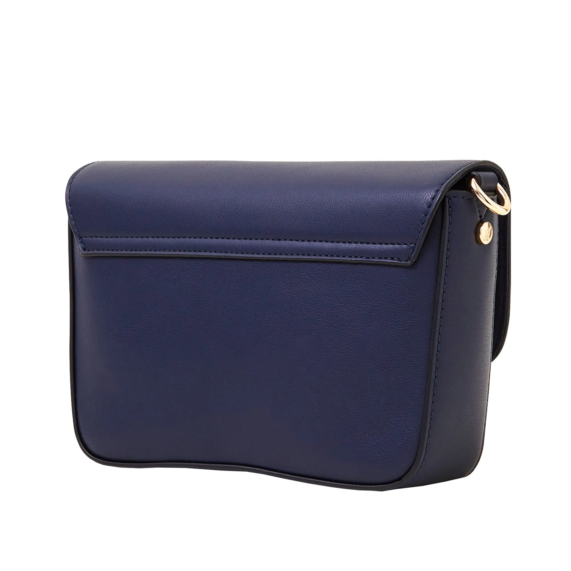 Accessorize London Women's Navy Blue Metal Detail Cross-Body Bag