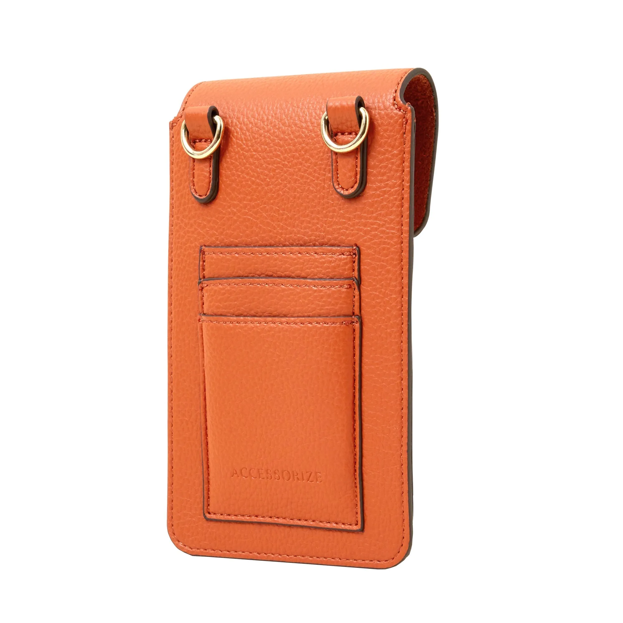 Accessorize London Women's Orange Webbing Strap Phone Bag