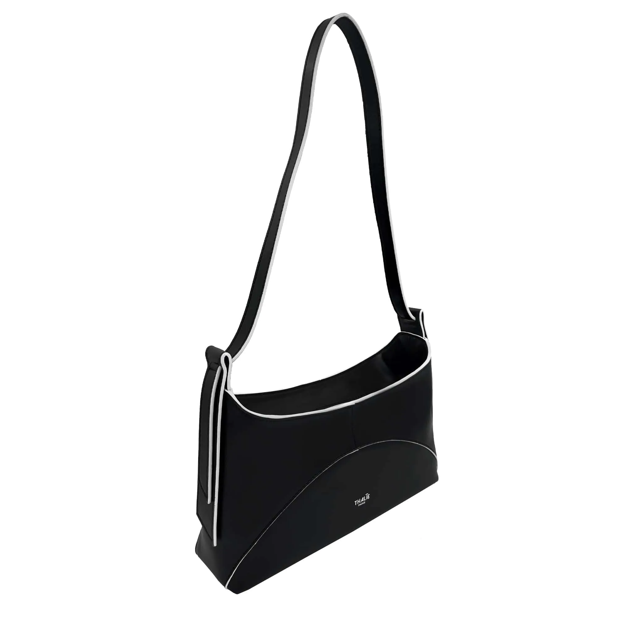 Ambre Desserto Cactus Leather Vegan Baguette Bag | Black