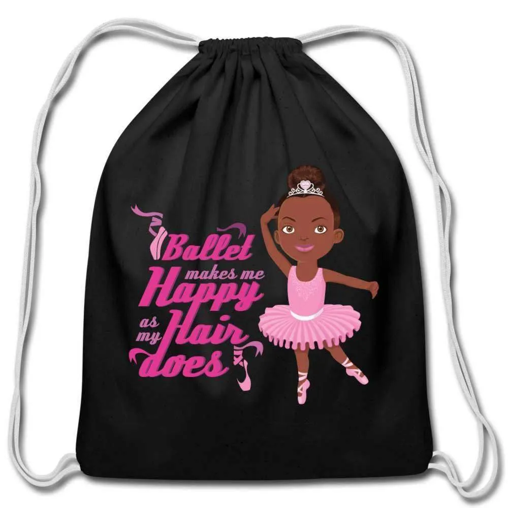 Ballerina Cotton Drawstring Bag