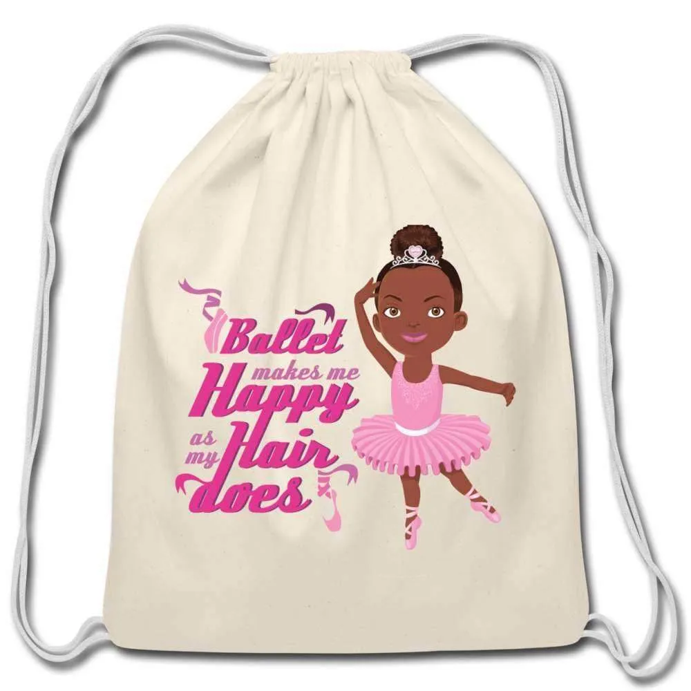 Ballerina Cotton Drawstring Bag