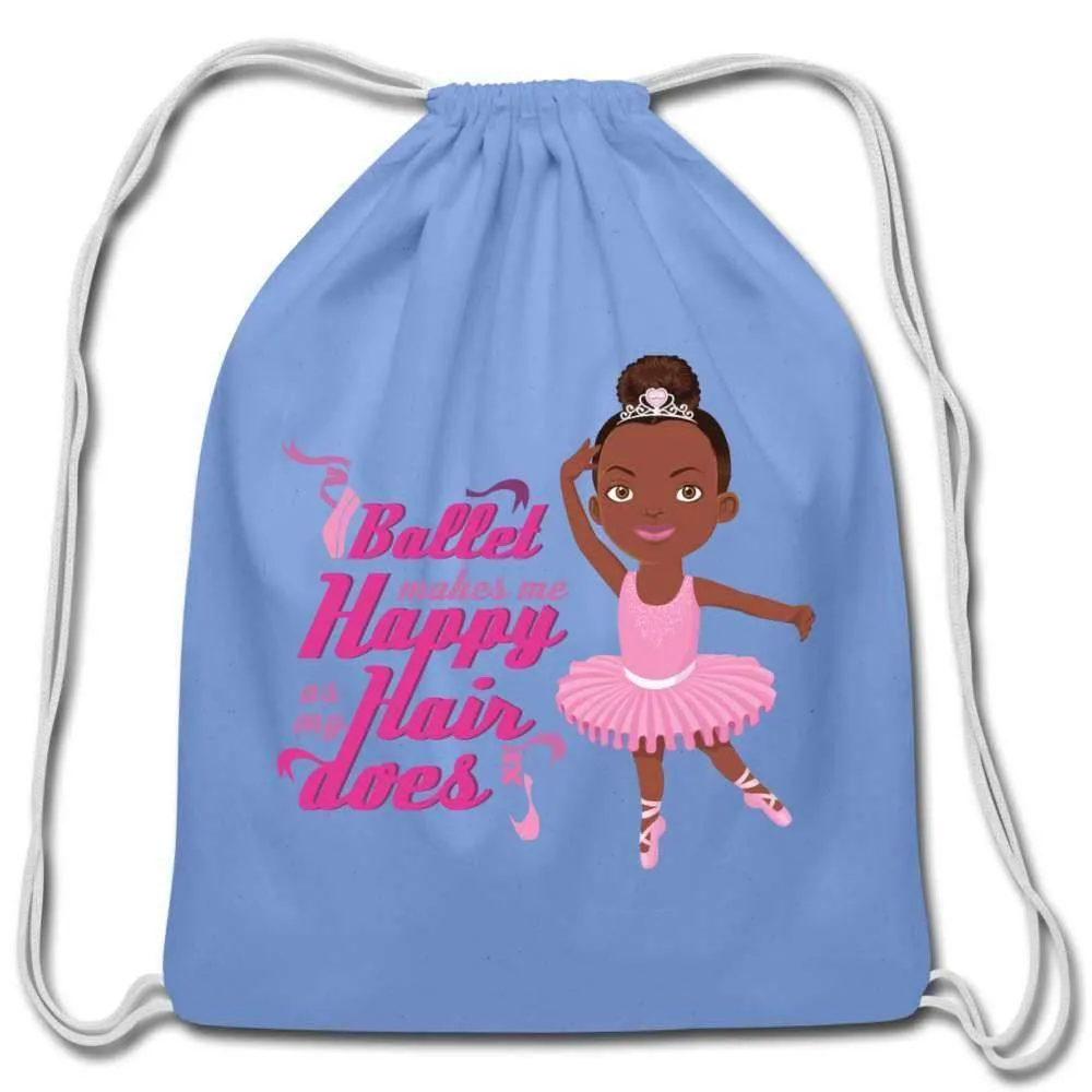 Ballerina Cotton Drawstring Bag