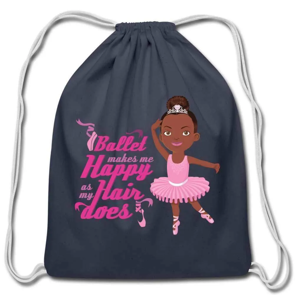 Ballerina Cotton Drawstring Bag