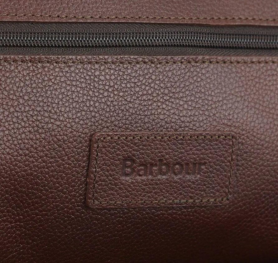 Barbour Leather Washbag