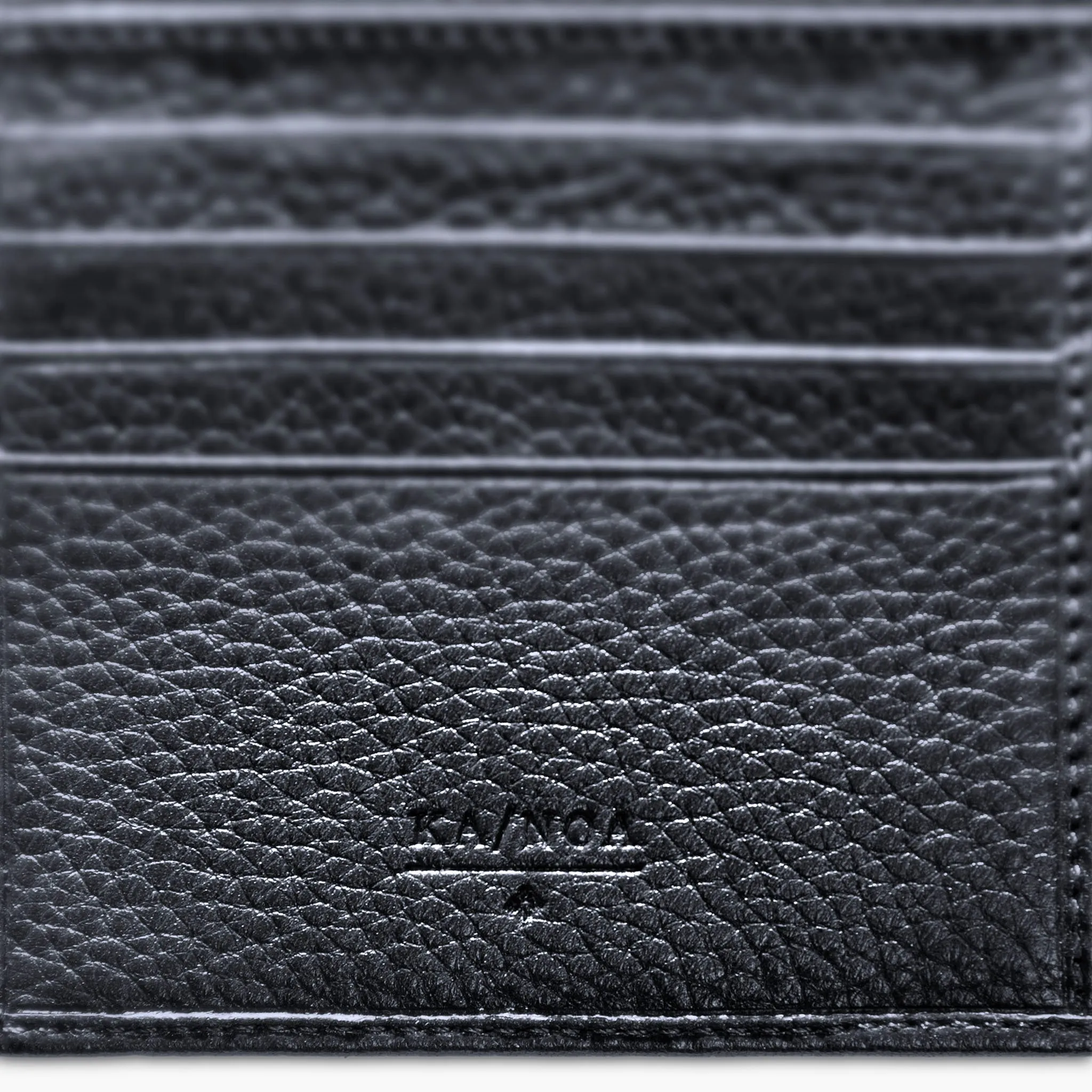 Benjamin 100% Deerskin Leather horizontal wallet (dark blue)