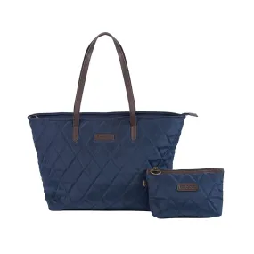 Borsa Barbour Witford Quilted Tote Bag Blu Navy