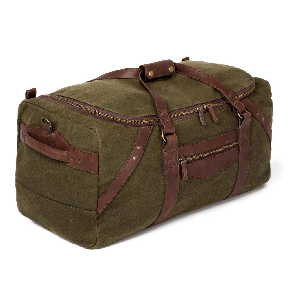 Campaign Waxed Canvas Large Duffle Bag