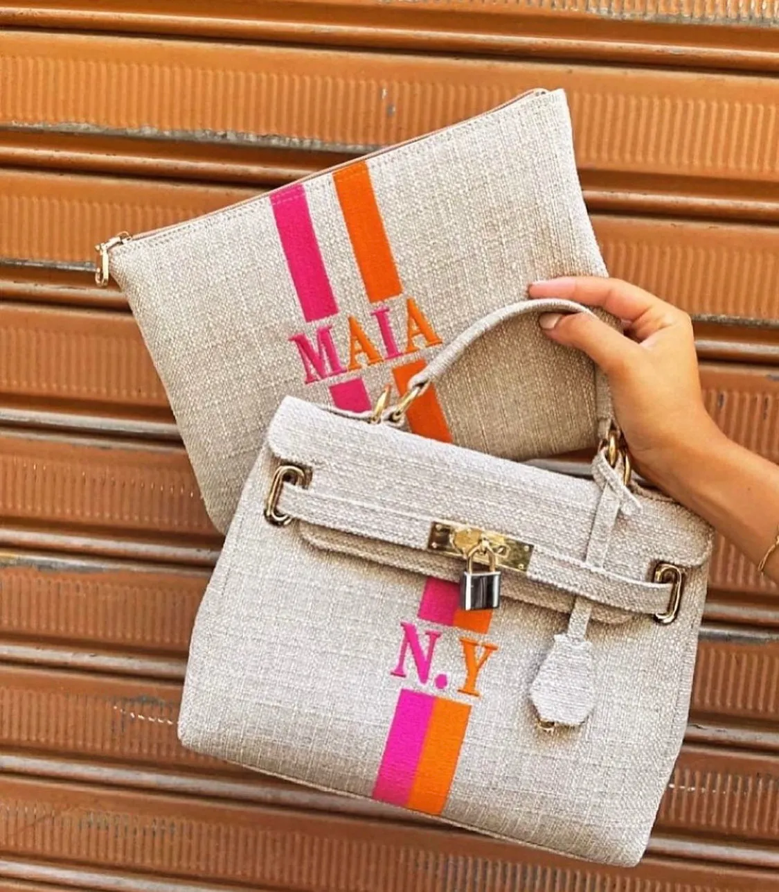 Canvas Kelly Monogram Bag