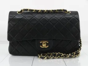 CHANEL Sticker Series Matelasse Lamb W Flap W Chain Shoulder Black