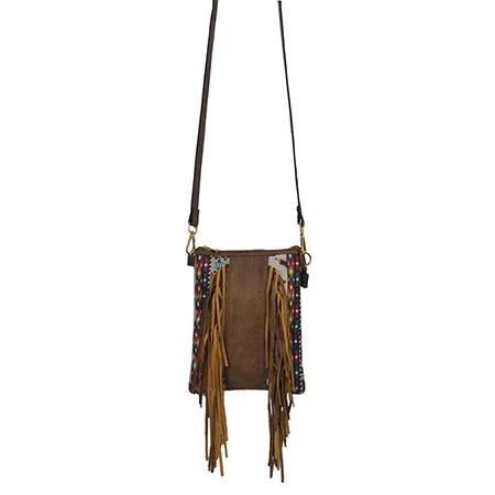 Cow NGIL Faux Leather Fringe Crossbody