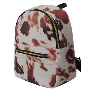 Cow Print NGIL Faux Leather Mini Backpack