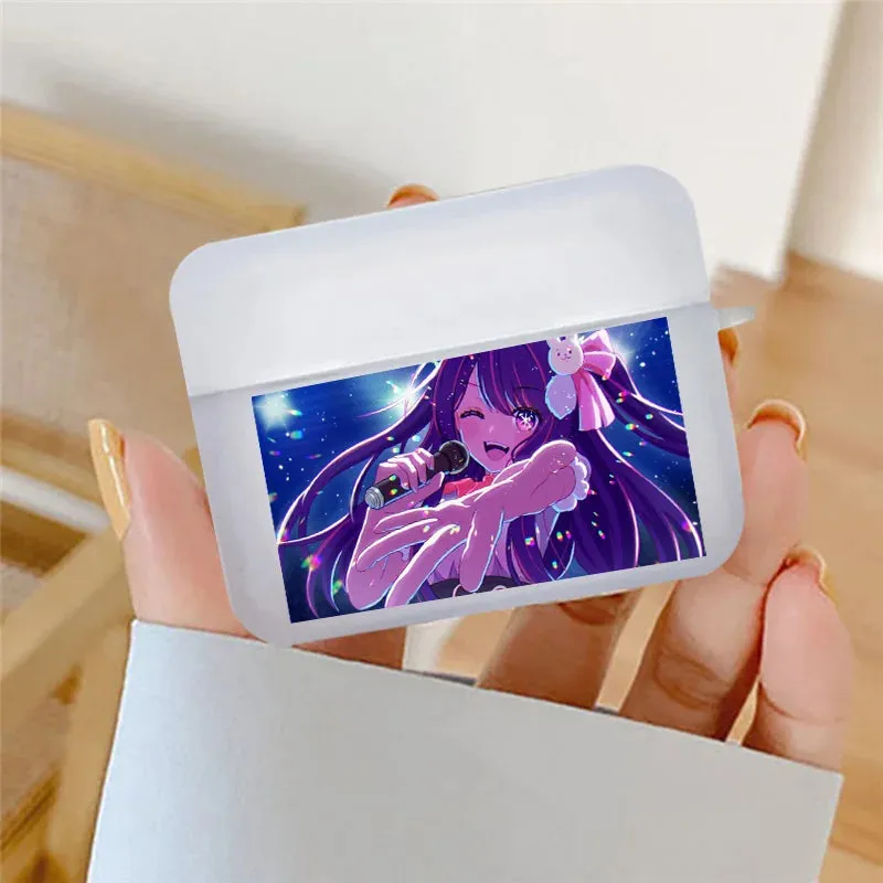 Cute Anime Oshi No Ko Arima Kana Earphone Case for Airpods 1 2 3 Pro Wireless Headphone Cover for Air Pod 3 Bag