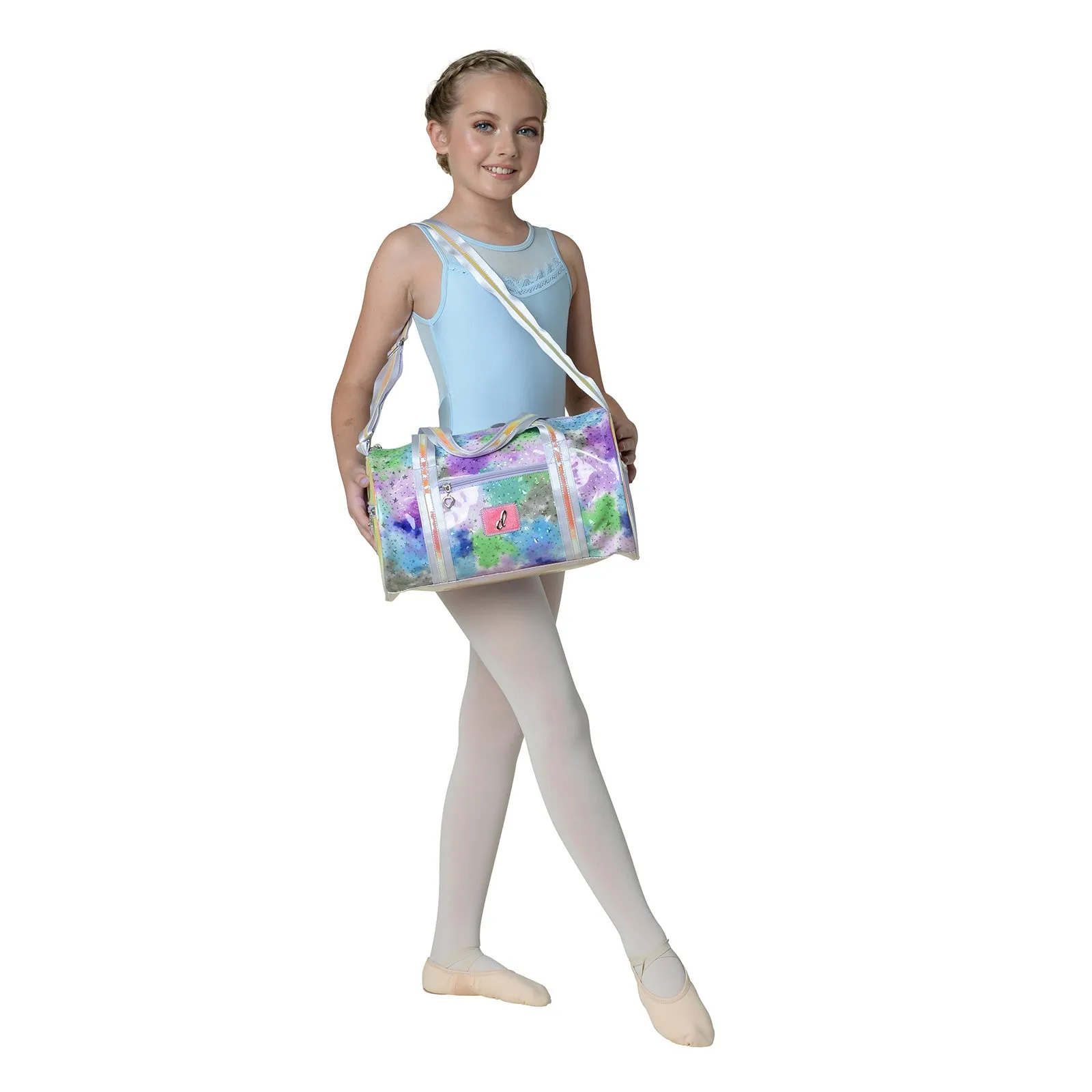 Danznmotion Pastel Clouds and Stars Duffel Bag