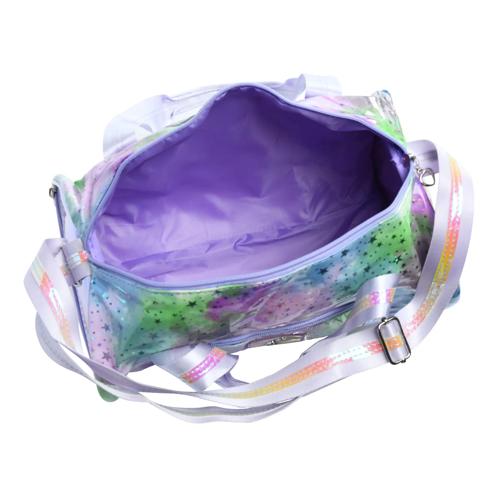 Danznmotion Pastel Clouds and Stars Duffel Bag