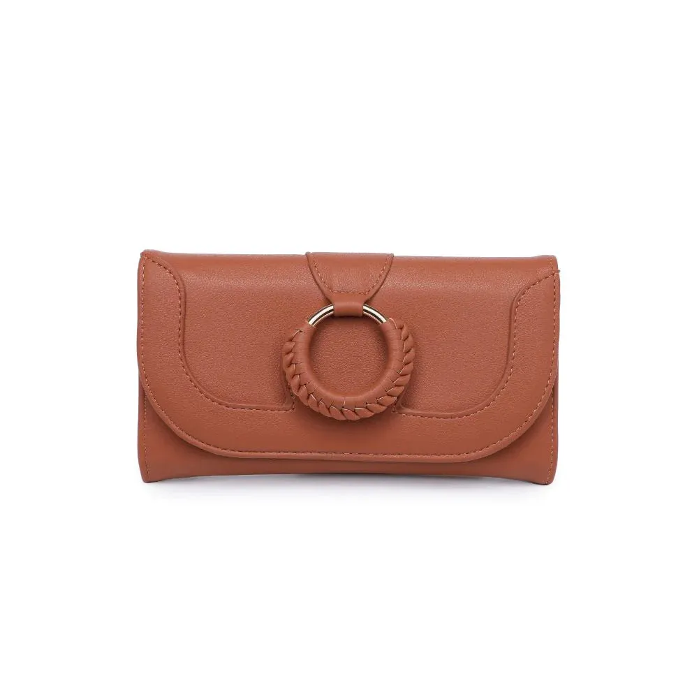 Demi Vegan Leather Wallet-Cognac