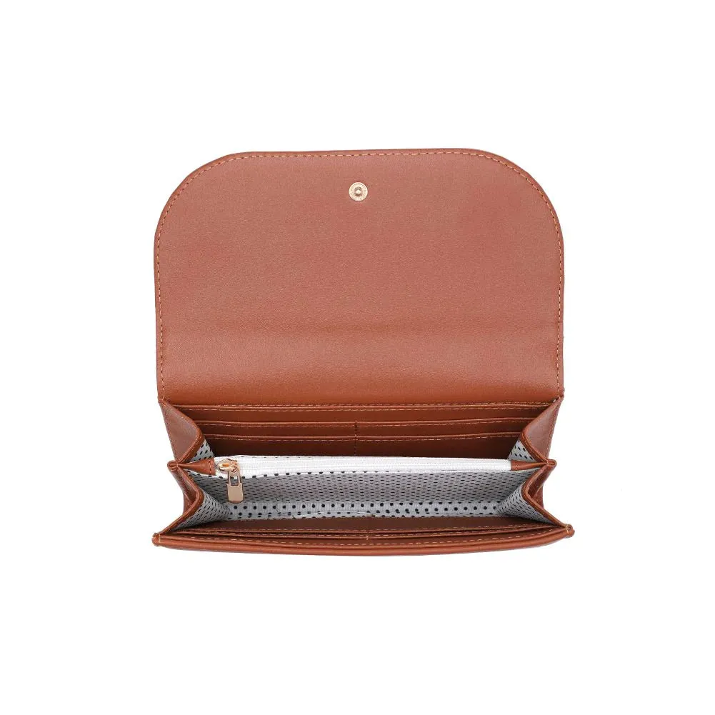 Demi Vegan Leather Wallet-Cognac