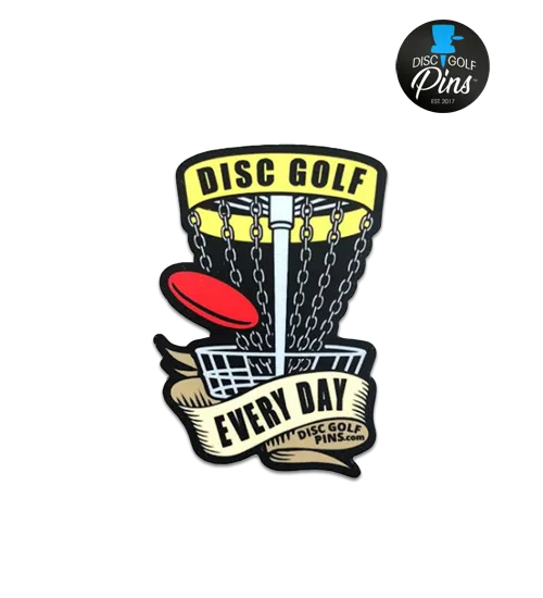 Disc Golf Every Day Pin