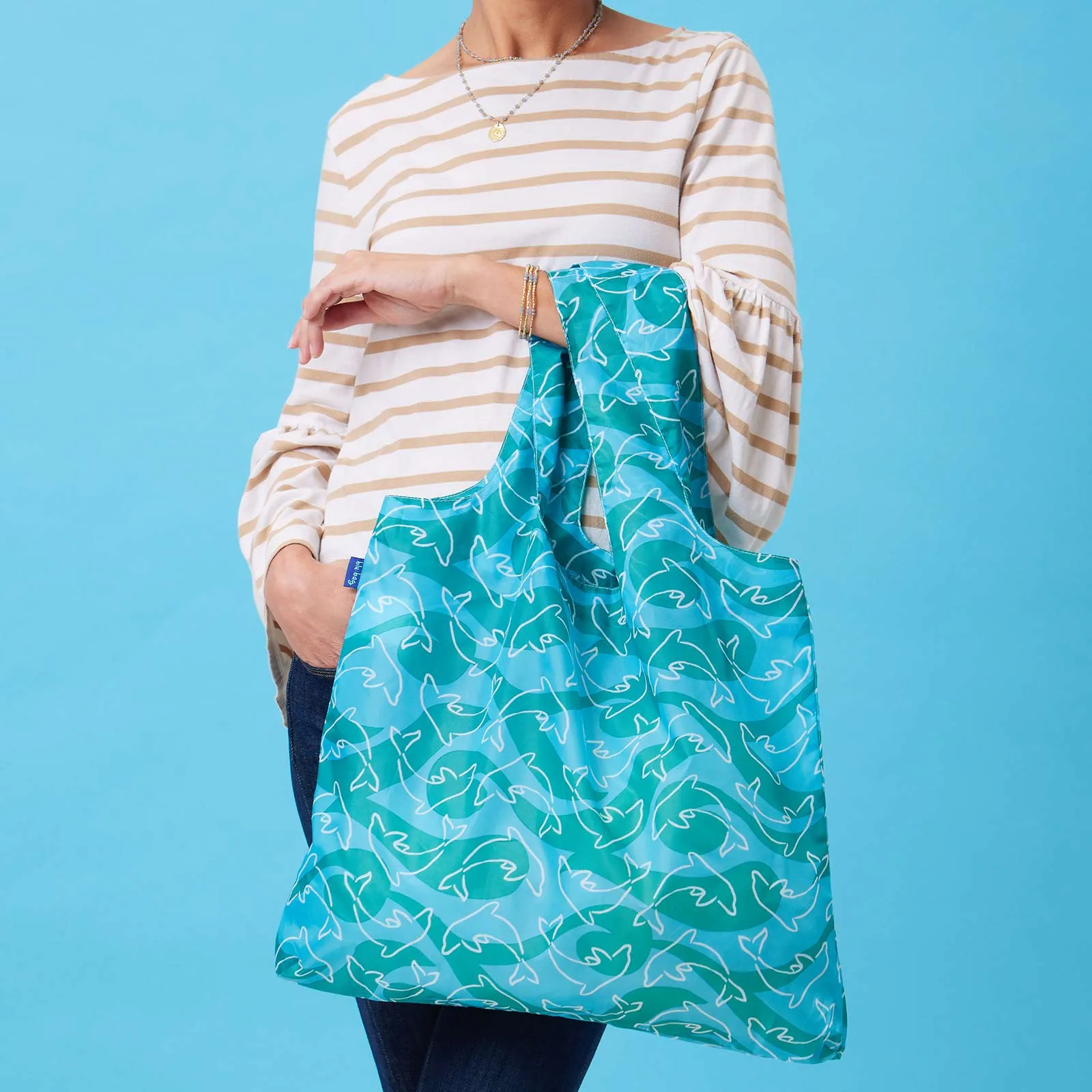 Dolphins Blu Bag: Your Sustainable Shopping Companion