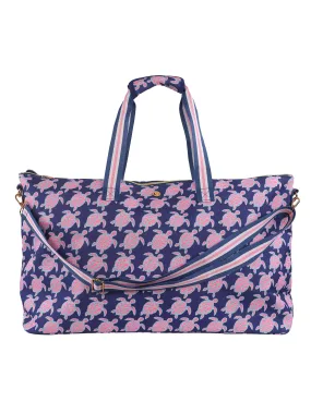 Duffle Bag in Navy Turtles