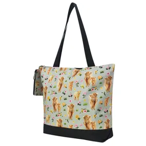 Floral Cow NGIL Canvas Tote Bag