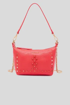 Frivolous M. Lucy Sm. Shoulder Bag Tumbled Leather - Coral