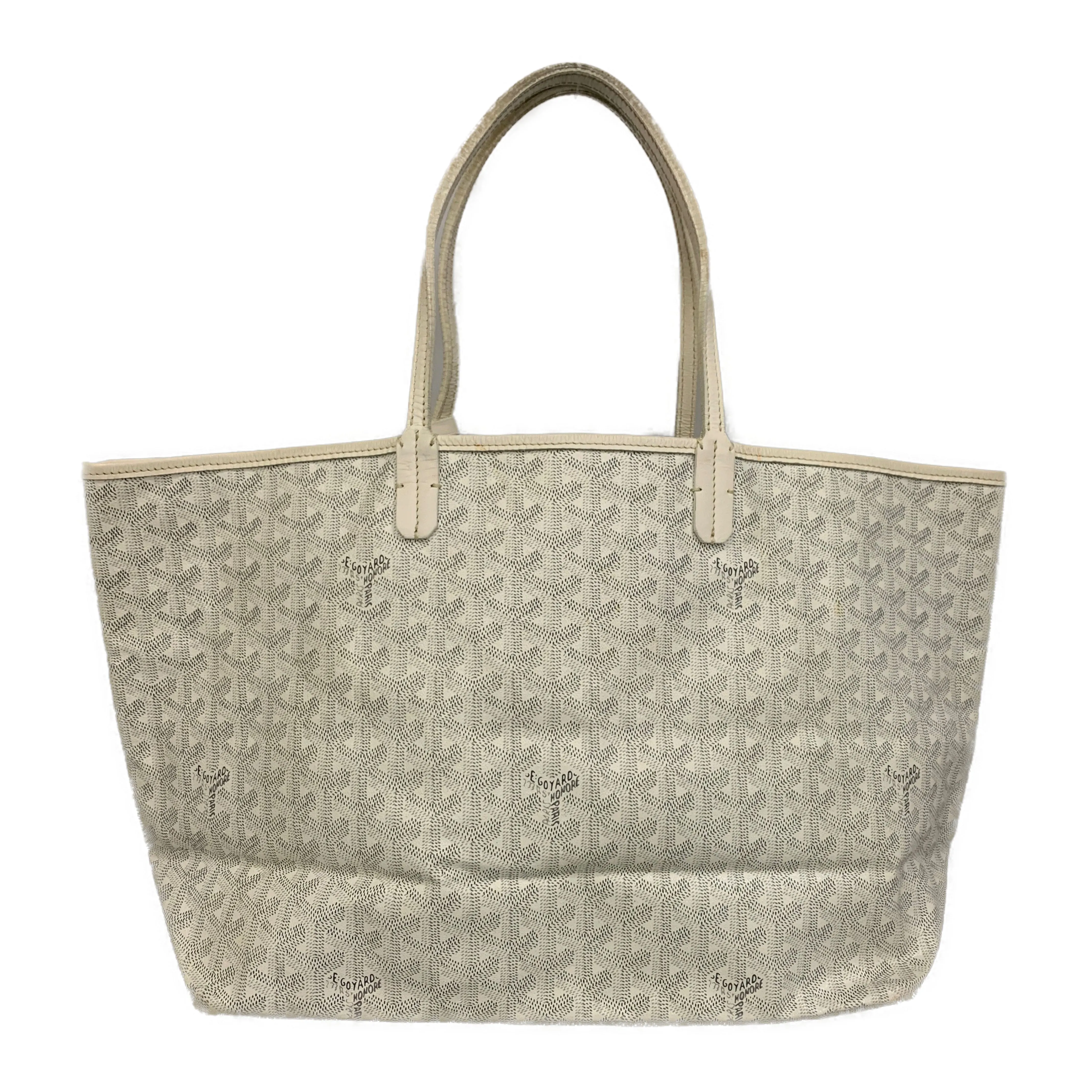 #GOYARD/Tote Bag/WHT/PVC/All Over Print