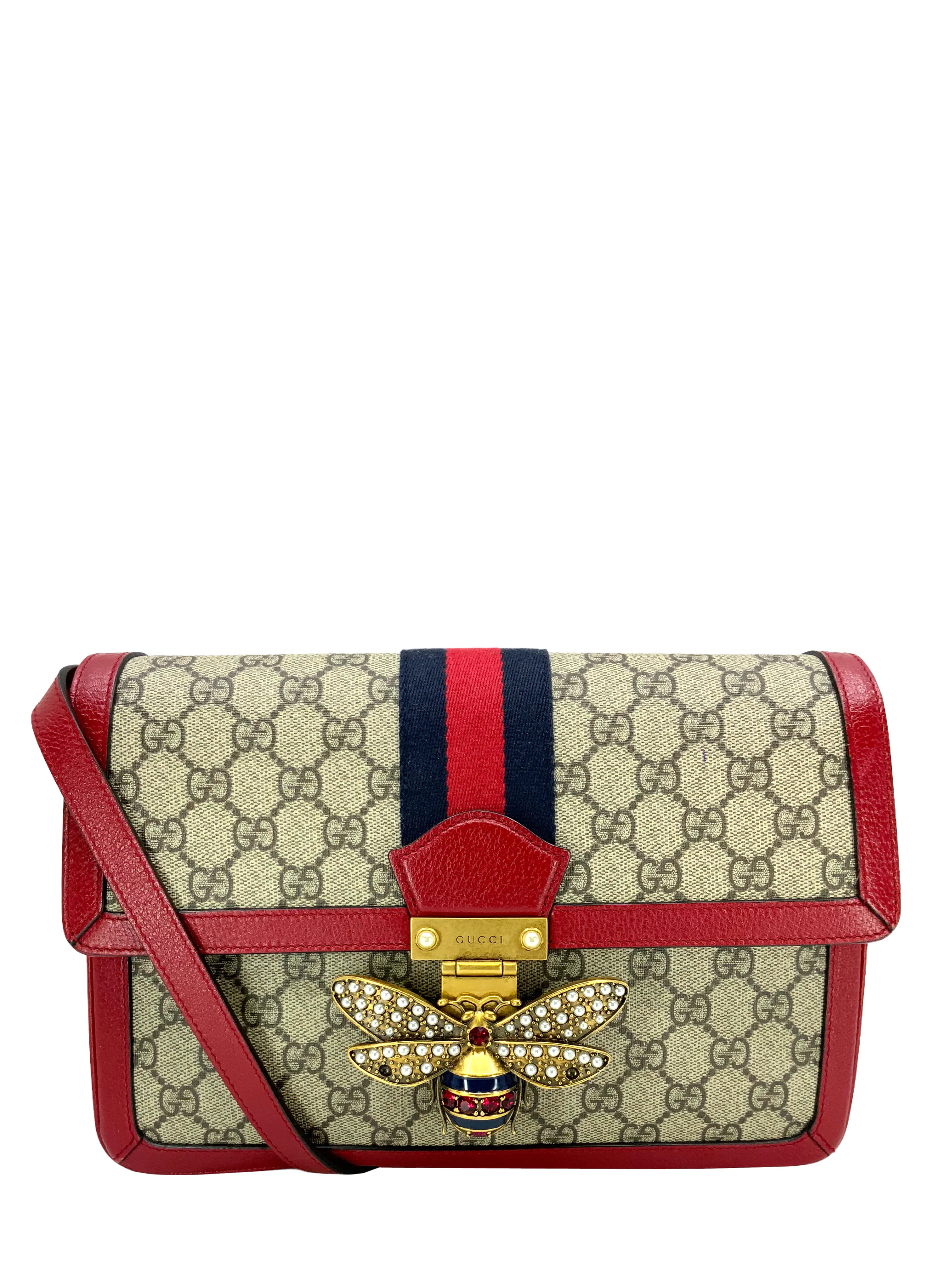 Premium GUCCI Queen Margaret Shoulder Bag in Elegant GG Supreme Canvas