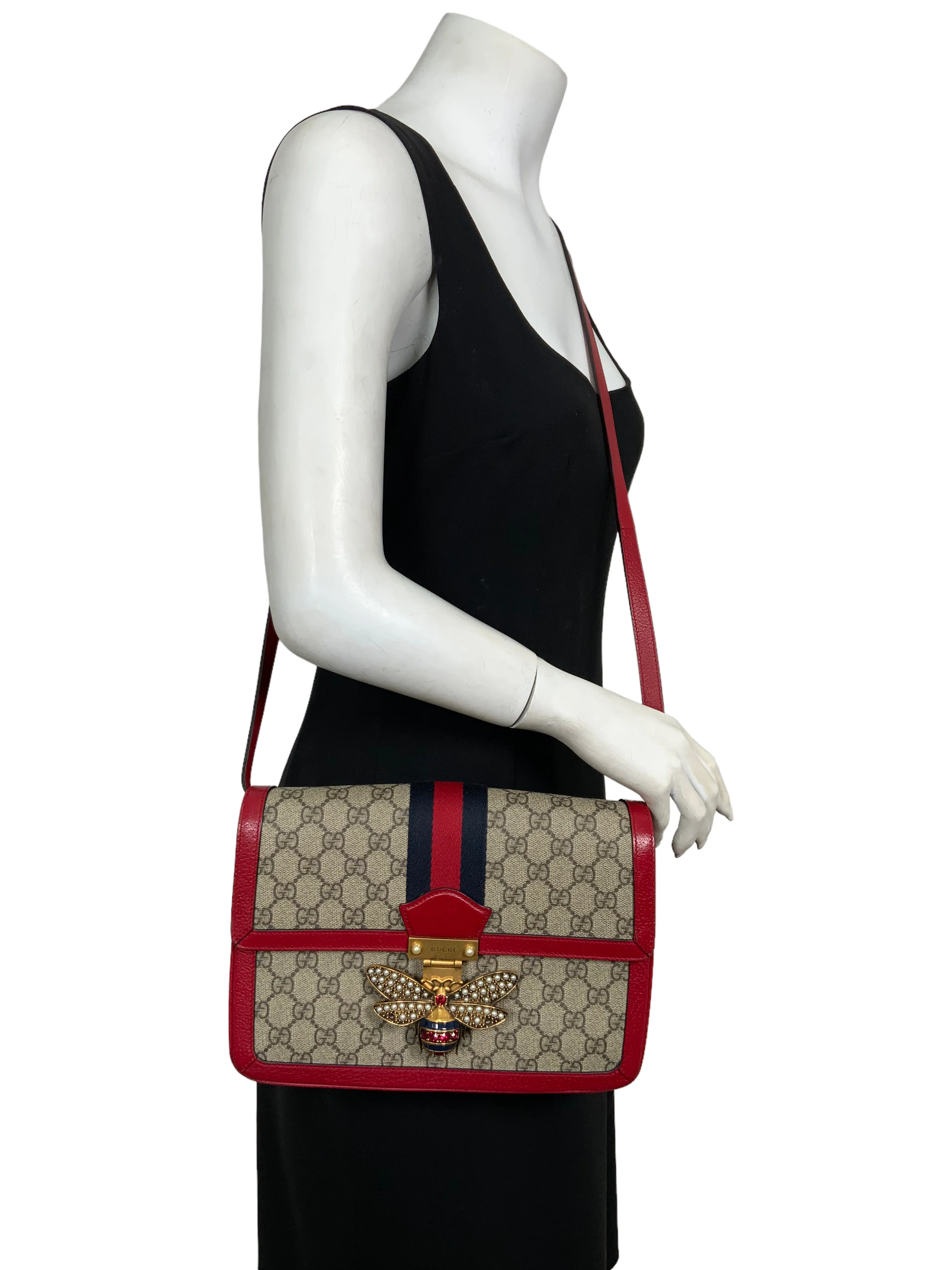 GUCCI GG Supreme Canvas Queen Margaret Shoulder Bag