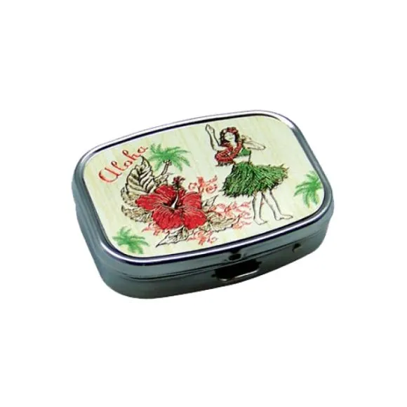 Hawaiian Themed Pillbox