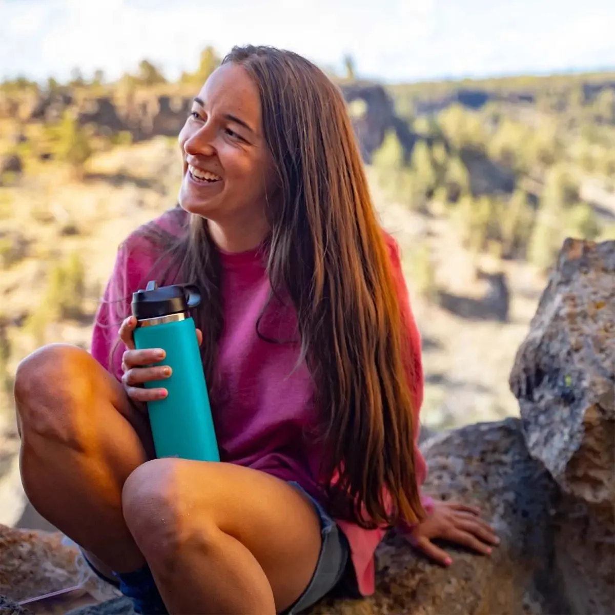 Hydro Flask 24 oz Wide Mouth Flex Straw Lid Bottle