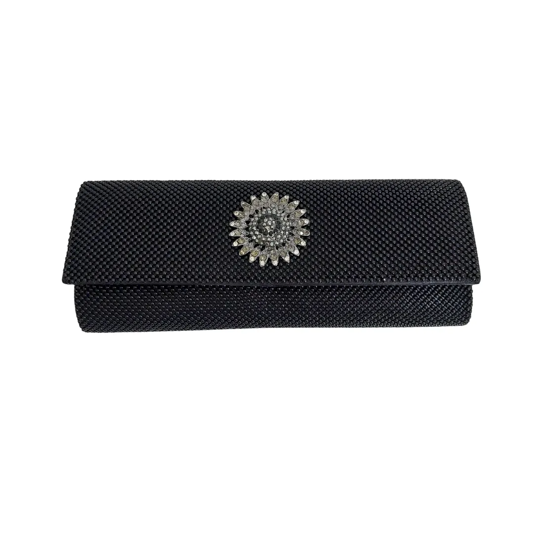 Kate Landry Black Rhinestone Clutch | Pre Loved |