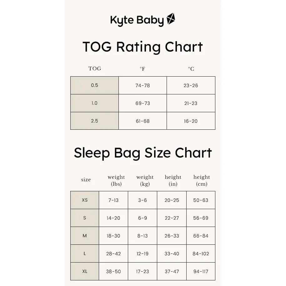 Kyte Baby Sleep Bag 0.5 - Storm