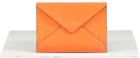 Louis Vuitton Orange Leather Envelope Clutch UK XS