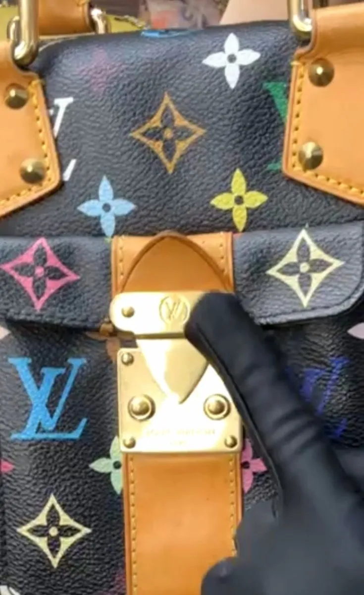 Louis Vuitton x Murakami Takashi Speedy 30 in black/ noir