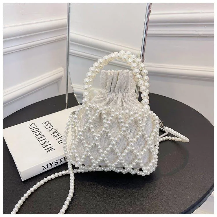 MAC124 Fresh Handwoven Pearl Bead Bag