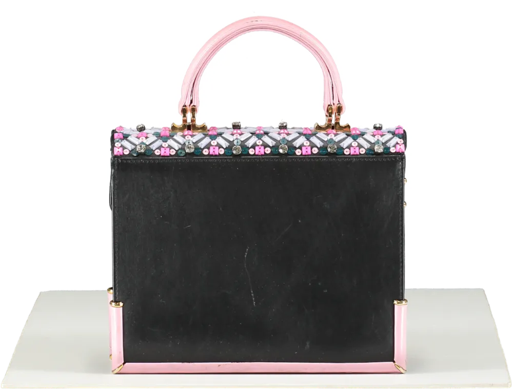 Mayra Fedane Black The Harlow Top Handle bag