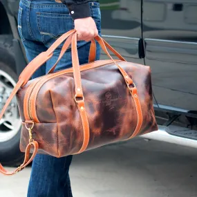 Men's Leather Duffel Bag