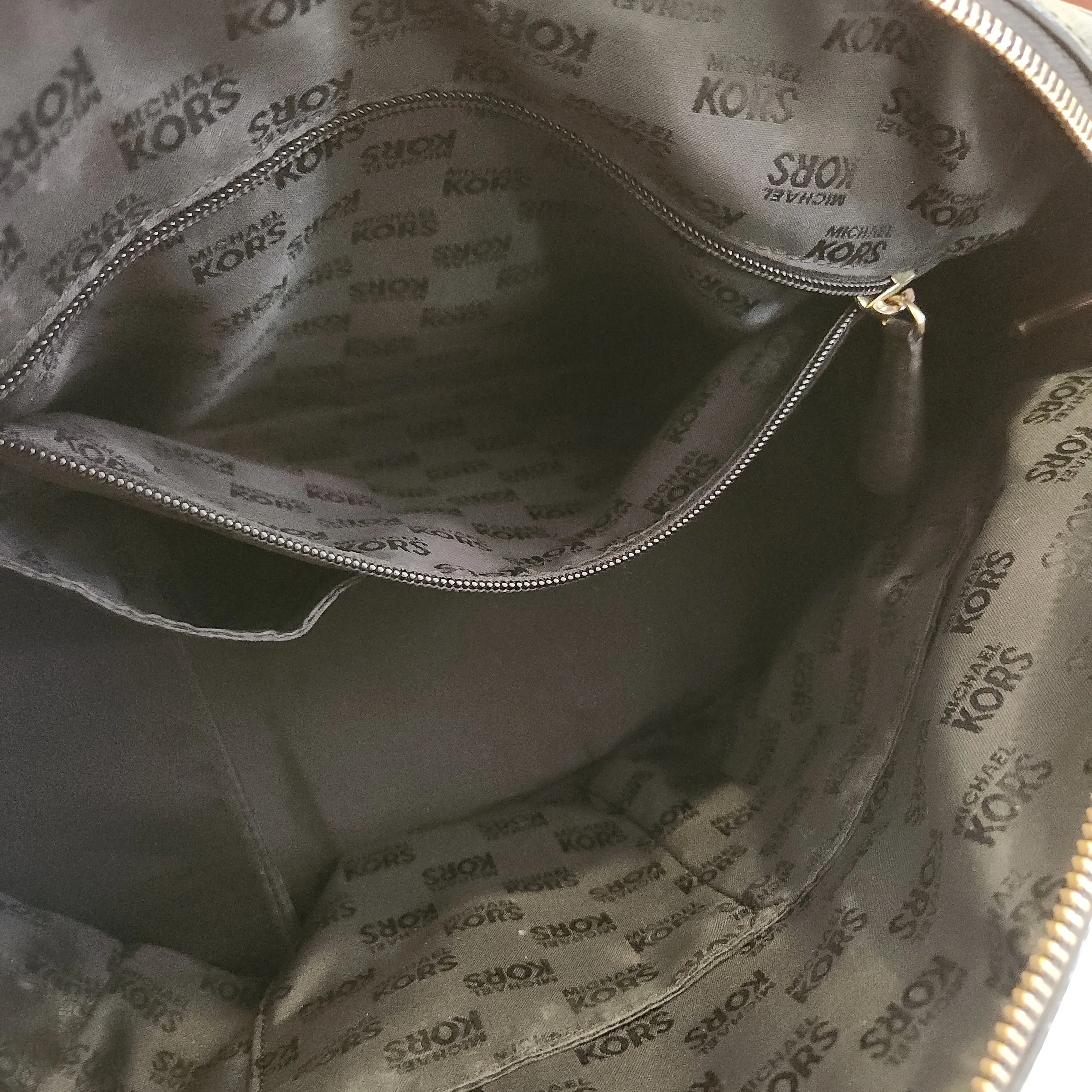 Michael Kors Black Leather Large Dome Tote | Pre Loved |