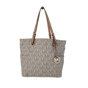 Michael Kors Vanilla Monogram Jet Set Tote Bag | Pre Loved |