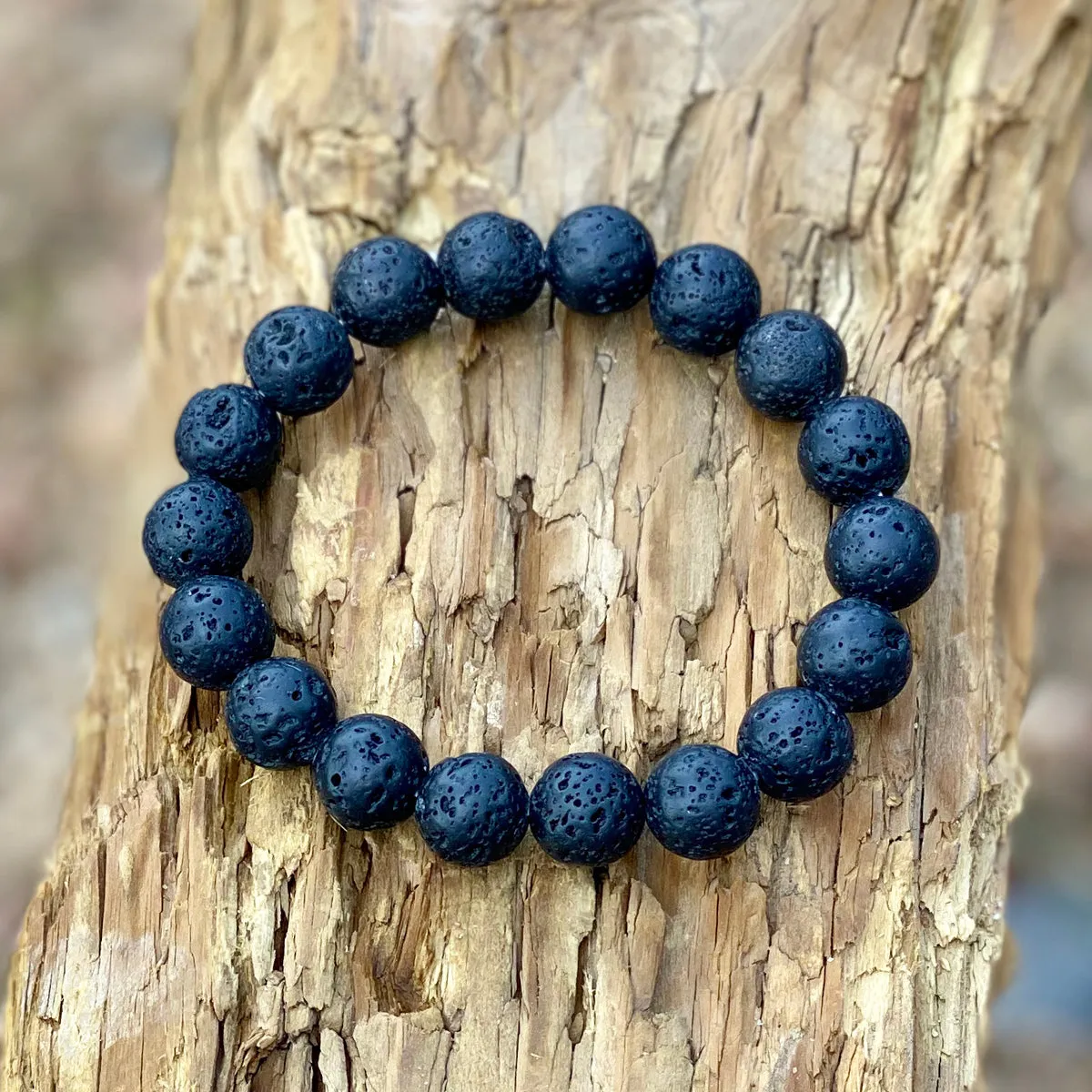 Mindful Aromatherapy Mini Balms with Lava Stone Bracelet