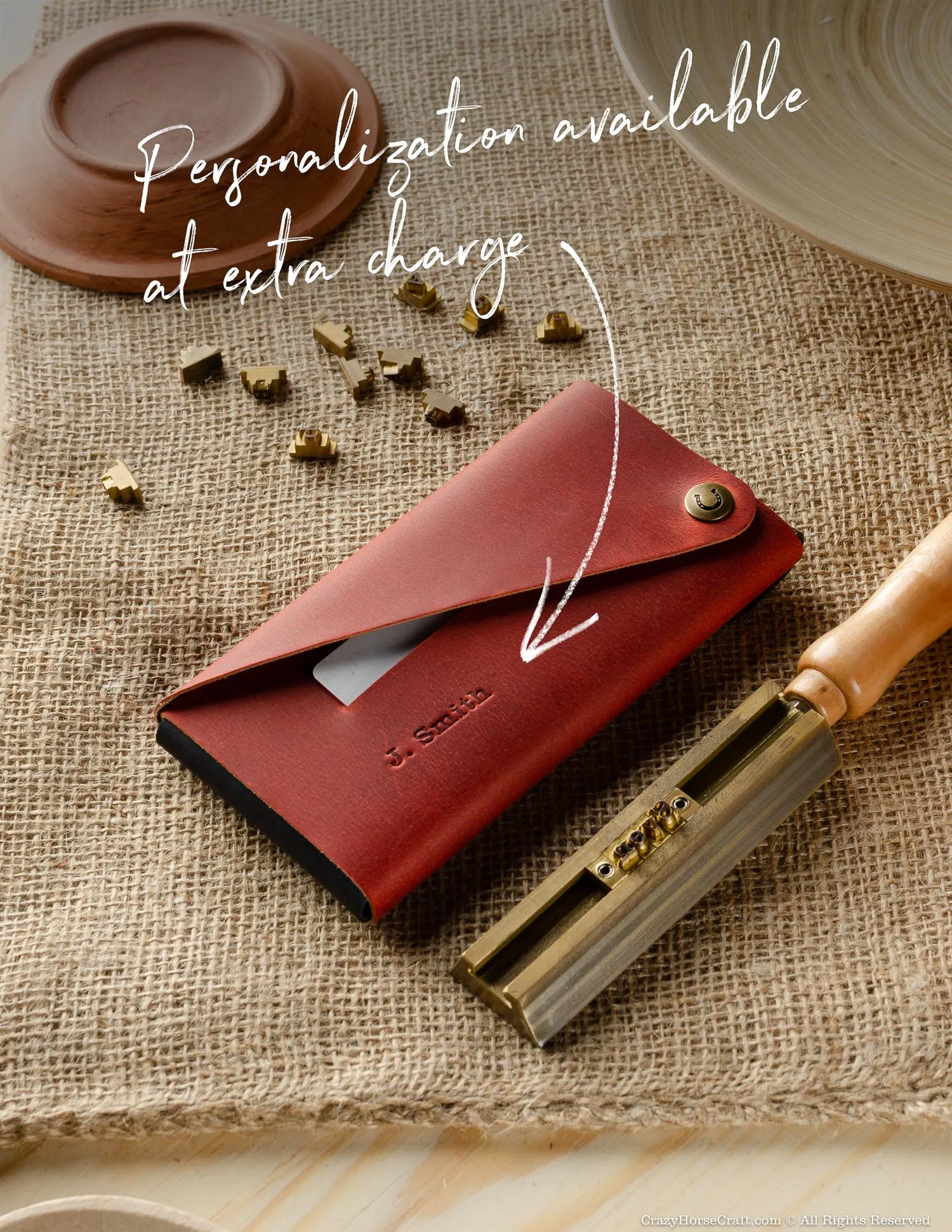 Minimalist Phone case / wallet | Fragola Red