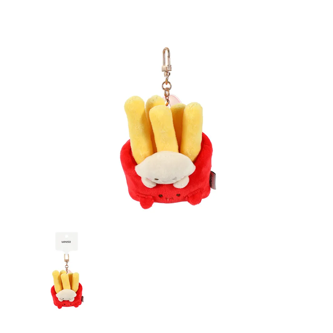 MINISO Yummy Yummy Series Plush Bag Charm (Delicious French Fries)